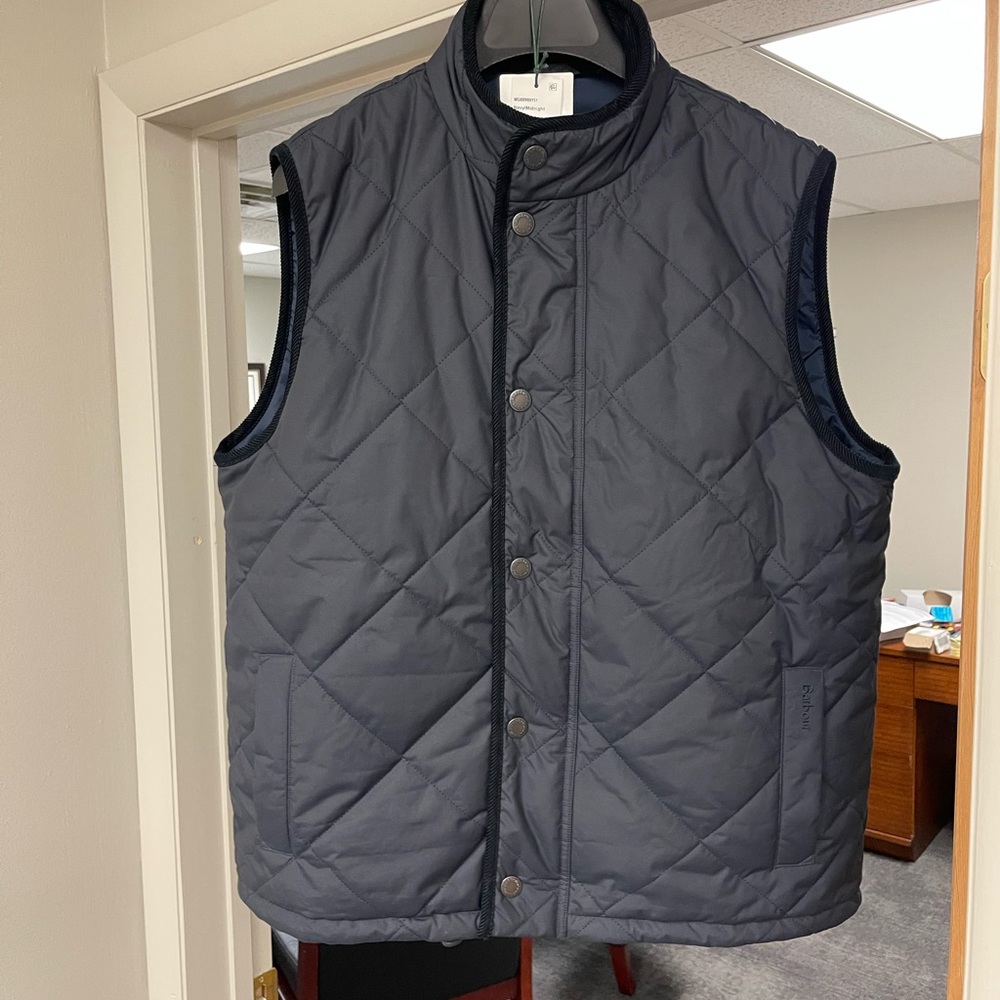 Men’s Barbour Harley Gilet Vest Navy Large - Worn twice, Like New - Make Offer